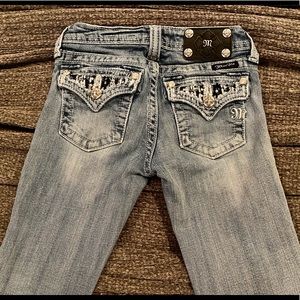 Girls Miss Me Jeans - Bootcut Size 10